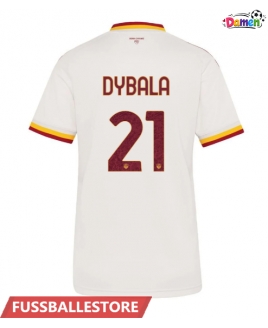 Günstige AS Roma Paulo Dybala #21 Auswärtstrikot Damen 2026-27 Kurzarm